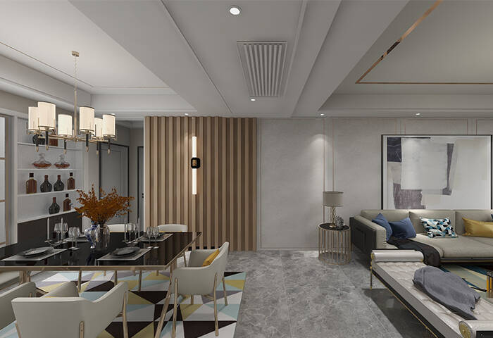 膠州機(jī)場(chǎng)公寓,輕奢風(fēng)格